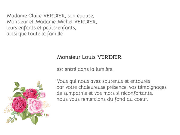 Bouquet de roses