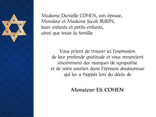 Étoile de David sur fond bleu