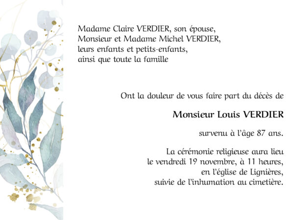 Feuillage aquarelle