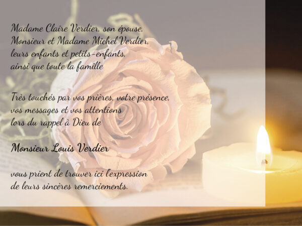 Rose et bougie